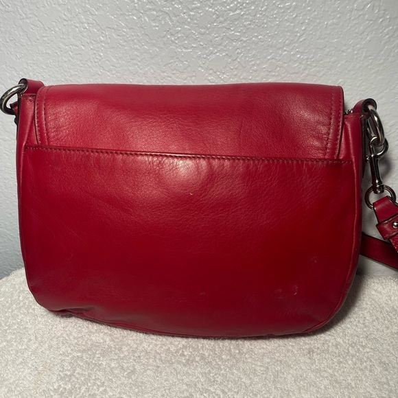 Coach Red Wine Taylor leather mini flap crossbody - Picture 3 of 12